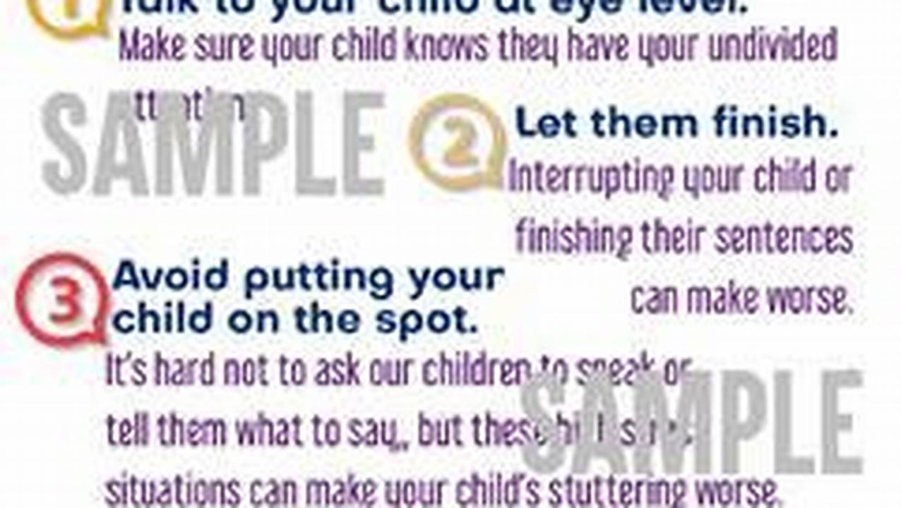 Help Your Child, Stuttering Strategies for Parents