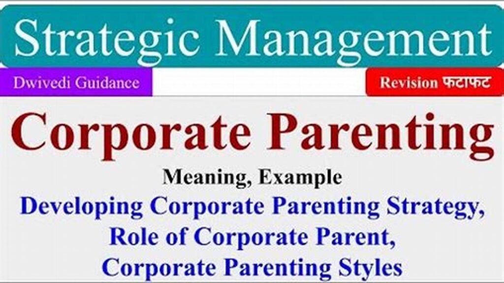 Effective Corporate Parenting Strategies for Strategic Management